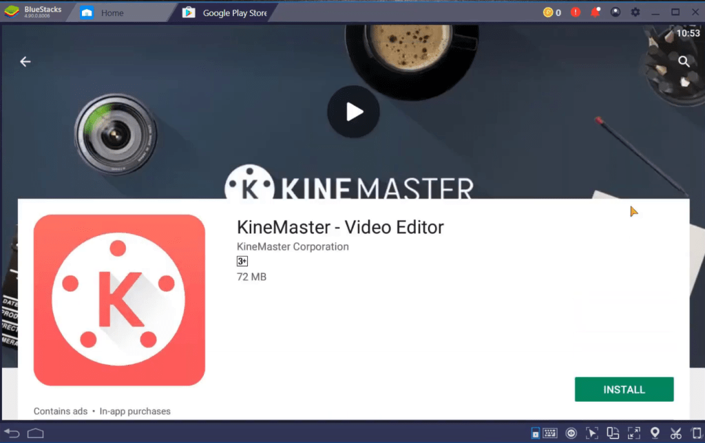 Install KineMaster For Pc Using Bluestack