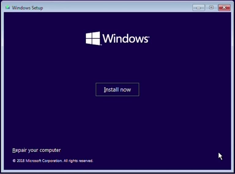 windows 10 installation step by step